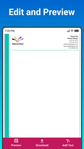 Letterhead Maker screenshot