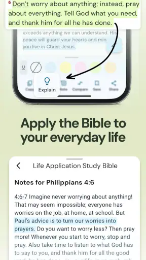 Life Application Study Bible screenshot