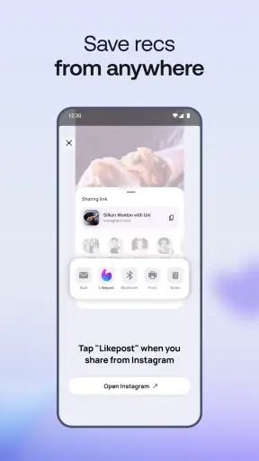 Likepost screenshot