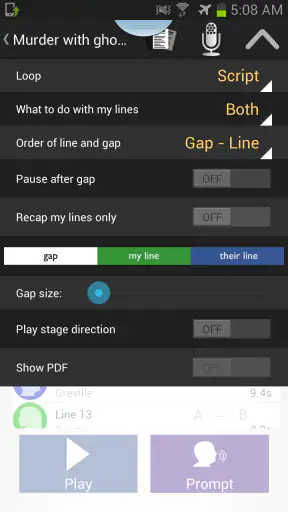 LineLearner screenshot