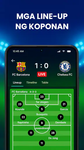 Live na Mga Puntos sa Football screenshot