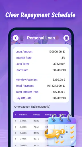 Loan Finance Calculator screenshot