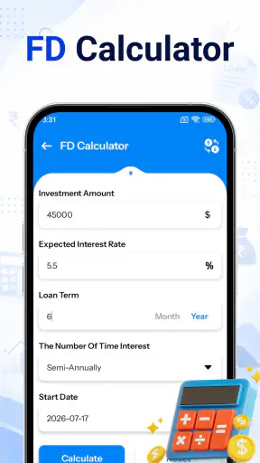 LoanCash - EMI Loan Calculator screenshot