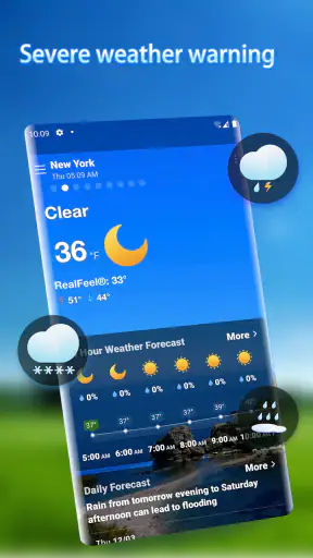 Local Weather Alerts - Widget screenshot
