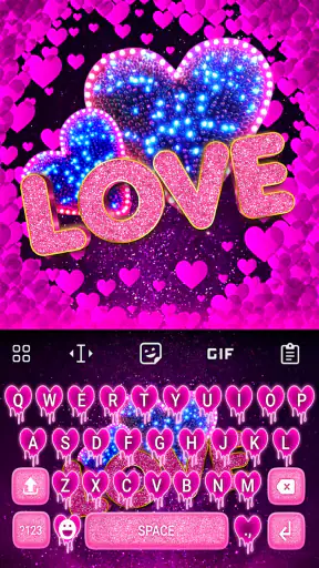 Love keyboard themes screenshot