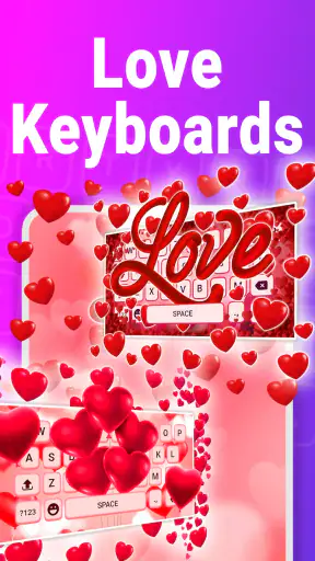 Love keyboard themes screenshot