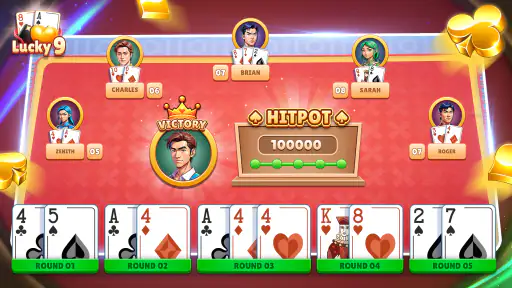 Lucky 9 Offline Game screenshot