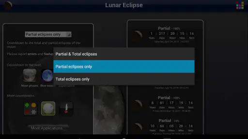 Lunar Eclipse Lite screenshot