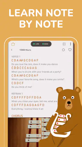 Lyre・Play Xylophone with Notes screenshot