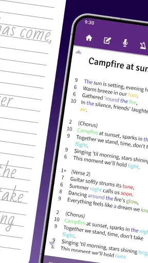 Lyrics Notepad - Song Writing screenshot