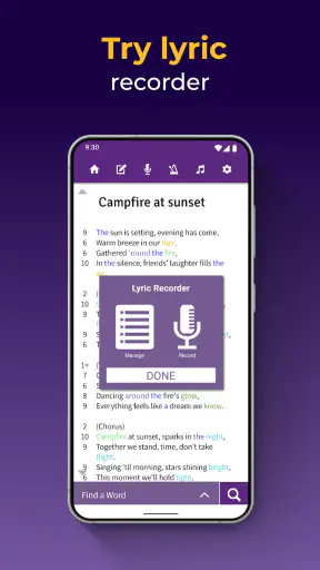 Lyrics Notepad - Song Writing screenshot