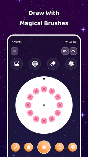 Magic Wheel - Spin Art Drawing screenshot