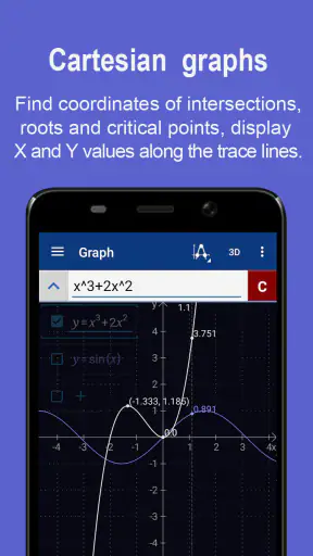 Makaagham Graphing Calculator screenshot