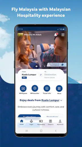 Malaysia Airlines screenshot