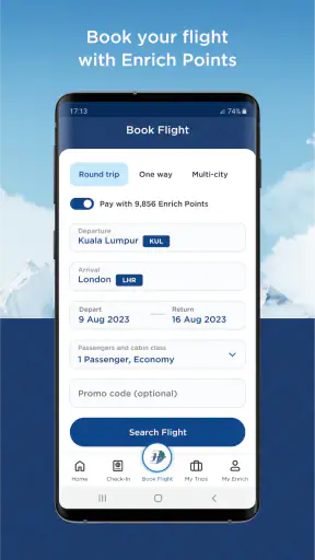Malaysia Airlines screenshot