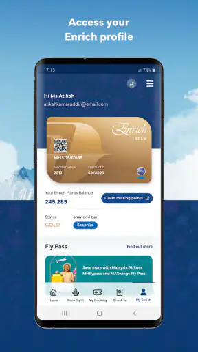 Malaysia Airlines screenshot