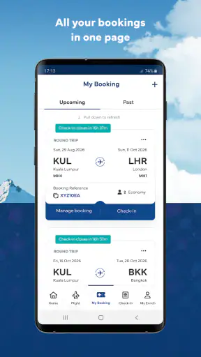 Malaysia Airlines screenshot