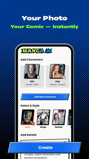 Manga AI - AI Comic Generator screenshot