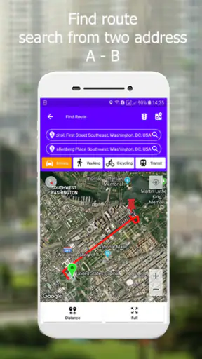 Maps Distance Calculator screenshot