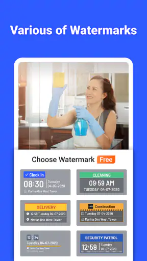 Marki: timestamp & GPS camera screenshot