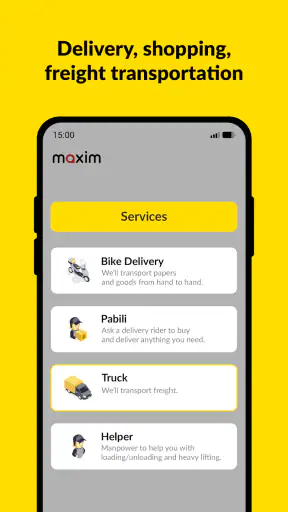 maxim — rides & food delivery screenshot