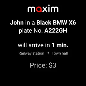 maxim — rides & food delivery screenshot