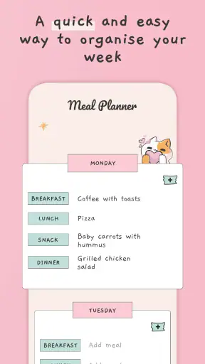 Meal Planner - Weekly Plan screenshot