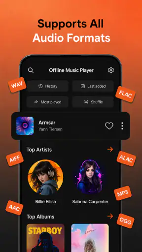 Melodic: Offline Music Player screenshot