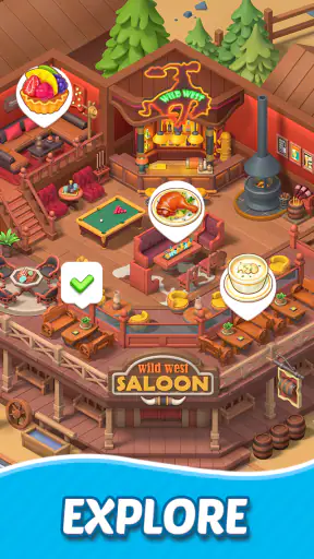 Merge Cooking:Theme Restaurant screenshot