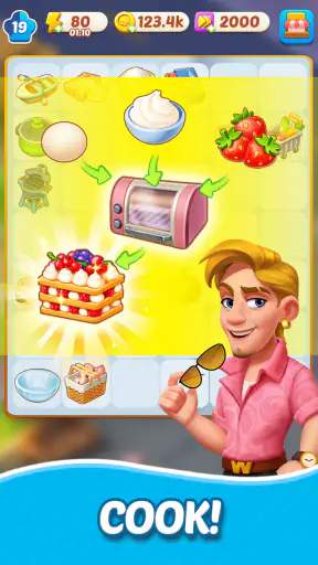 Merge Cooking:Theme Restaurant screenshot
