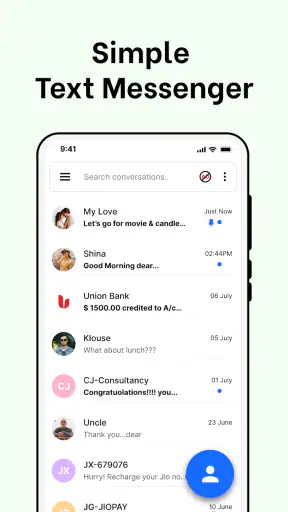 Messages: SMS, Messenger Home screenshot