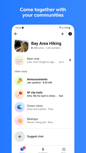 Messenger screenshot