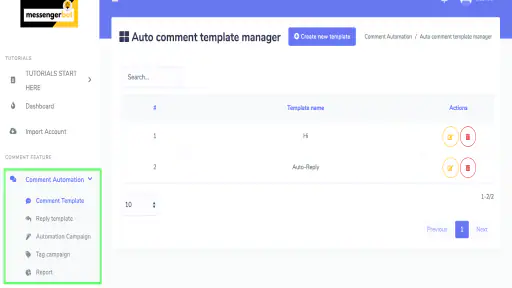 Messenger Bot App screenshot