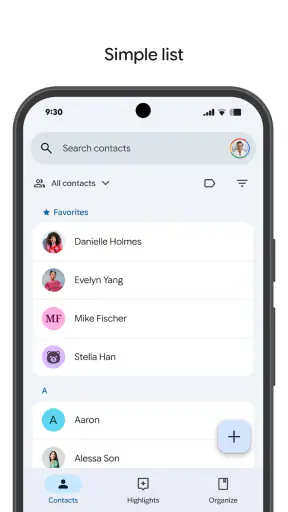 Mga Contact screenshot
