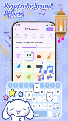 Mga Emoji Font DIY Keyboard screenshot