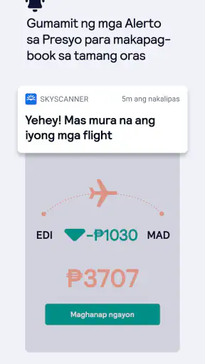Mga Flight Hotel sa Skyscanner screenshot