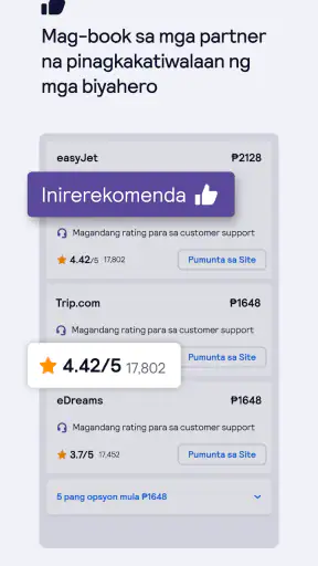 Mga Flight Hotel sa Skyscanner screenshot