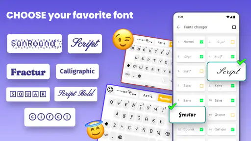 Mga Font Keyboard -Mga Font Aa screenshot