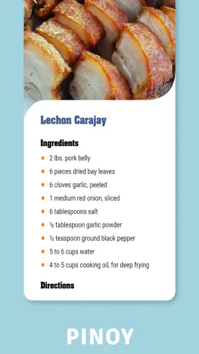 Mga Recipe Pagkaing Pilipino screenshot