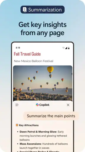 Microsoft Edge: AI browser screenshot