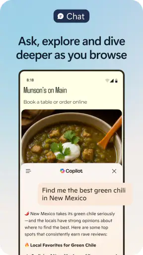 Microsoft Edge: AI browser screenshot