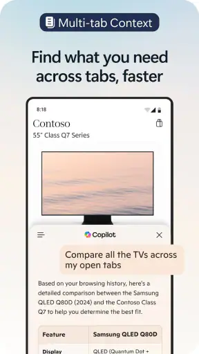 Microsoft Edge: AI browser screenshot