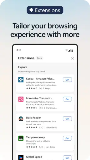 Microsoft Edge: AI browser screenshot