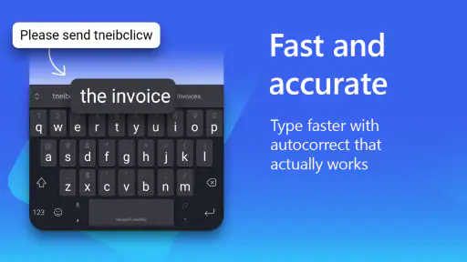 Microsoft SwiftKey näppäim. screenshot