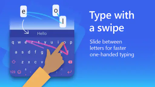 Microsoft SwiftKey näppäim. screenshot