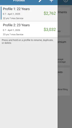 Military Retirement screenshot