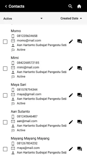 Mitsubishi Lead Management App screenshot