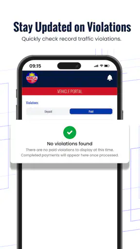 MMDA Vehicle Management Portal screenshot