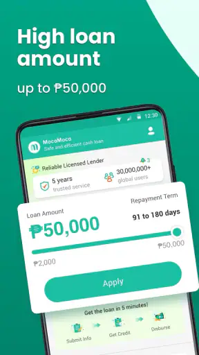 MocaMoca - Safe and fast loan screenshot