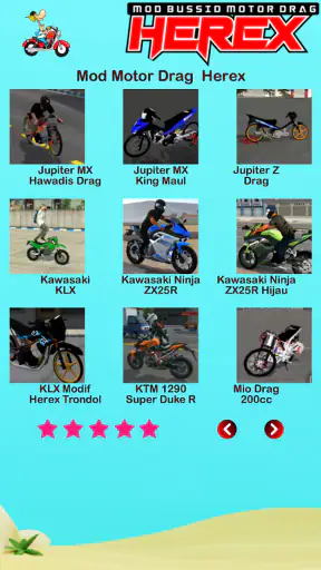 Mod Bussid Motor Drag Herex screenshot